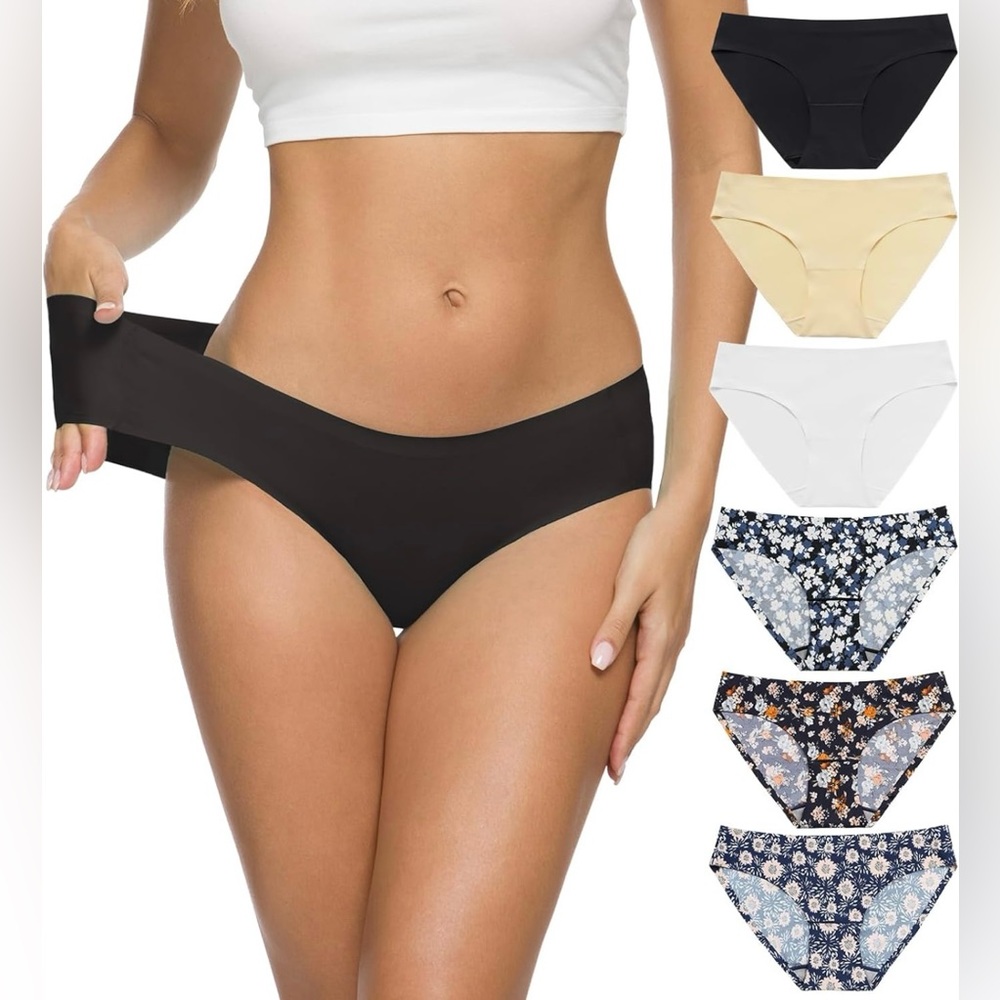 ALTHEANRAY Women’s Seamless Hipster Underwear No Show Panties Multi-Pack - NWT